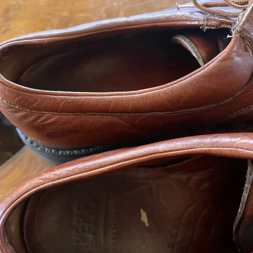 Sperry Men's Brown Leather Lace Up Dress Shoes size 10